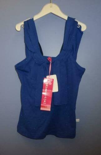 Kiezeltje nieuwe top kobalt blauw glinster mt 110-116 30869, Meisje, Nieuw, Ophalen of Verzenden, Kiezeltje