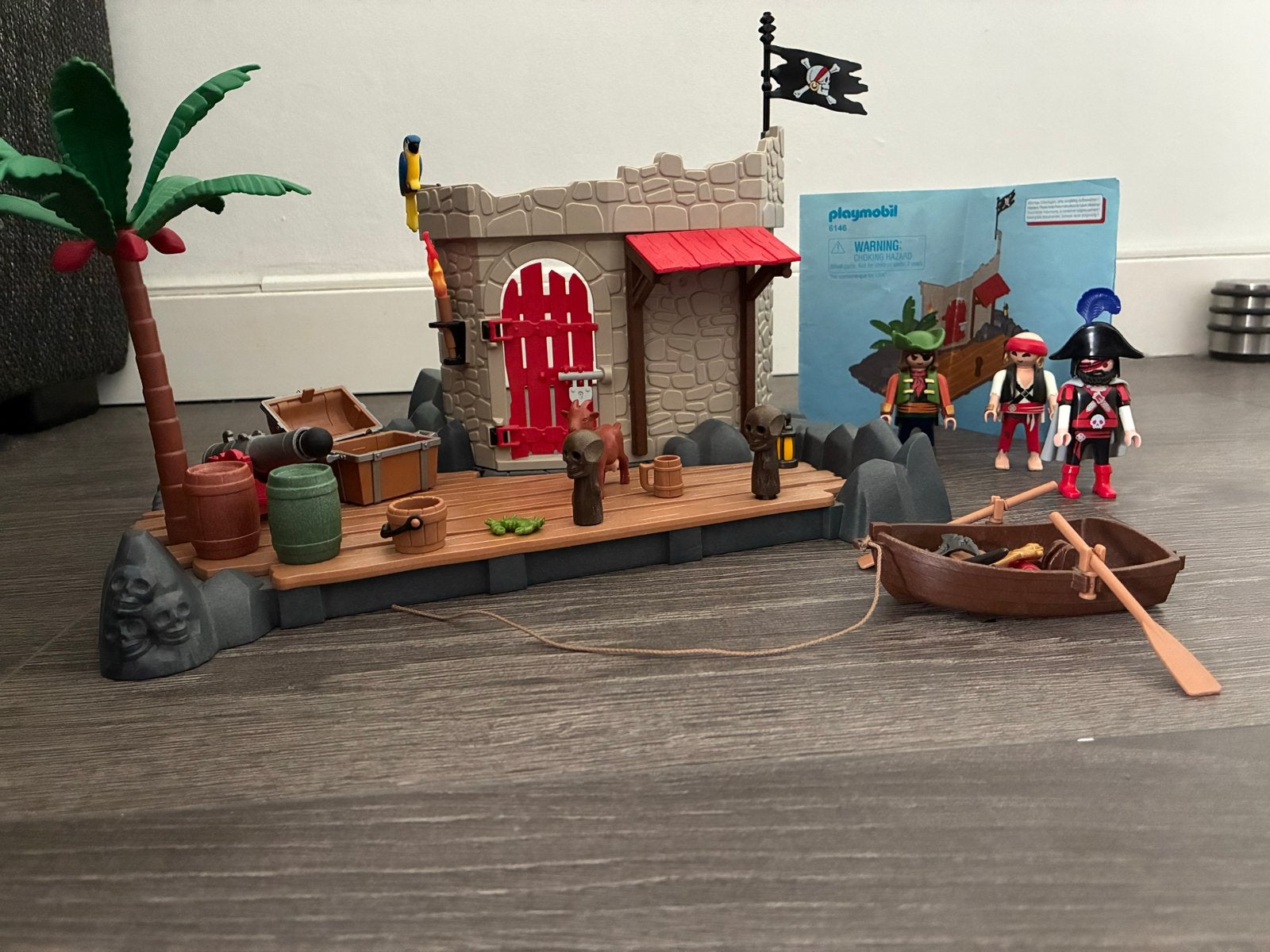 Playmobil Piraten Eiland met Figuren en Accessoires, Ophalen, Pirates, Gebouw, Complete set