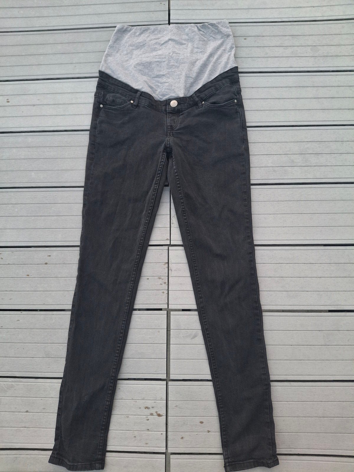 Zwarte skinny zwangerschapsjeans Esmara 38, Kleding | Dames, Positiekleding, Maat 38/40 (M), Blauw, Zo goed als nieuw, Broek of Spijkerbroek