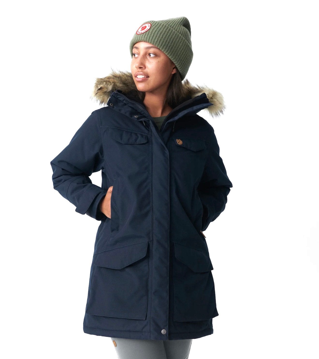 [Nieuw] Fjallraven Nuuk Dames Parka Winterjas maat S, Ophalen of Verzenden, Nieuw, Maat 38/40 (M), Blauw