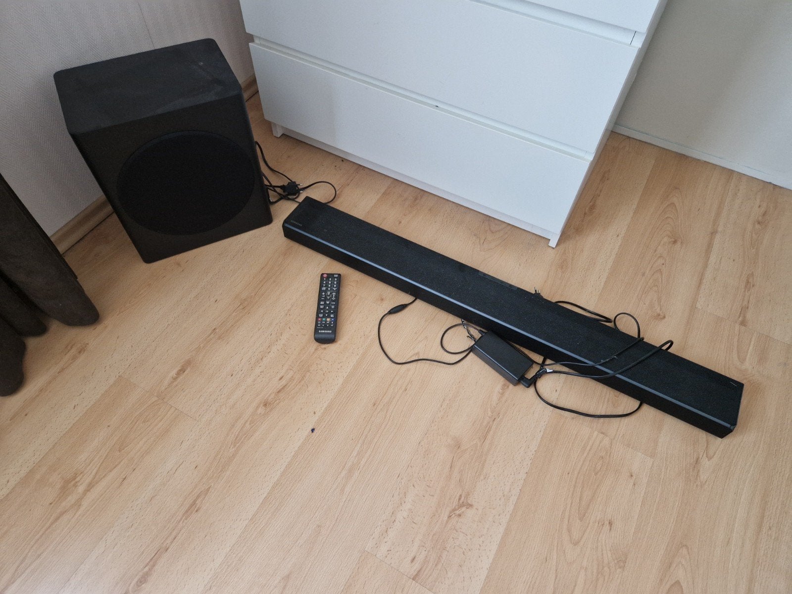 Samsung HW-Q60t soundbar subwoofer 2 afstandsbedieningen, Audio, Tv en Foto, Ophalen