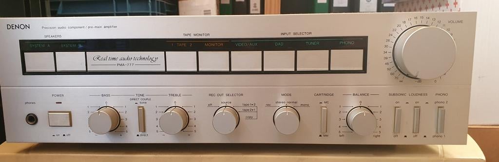 Denon PMA-777 kwaliteits versterker. Vintage 1986 100 watts, Ophalen of Verzenden, 60 tot 120 watt, Denon