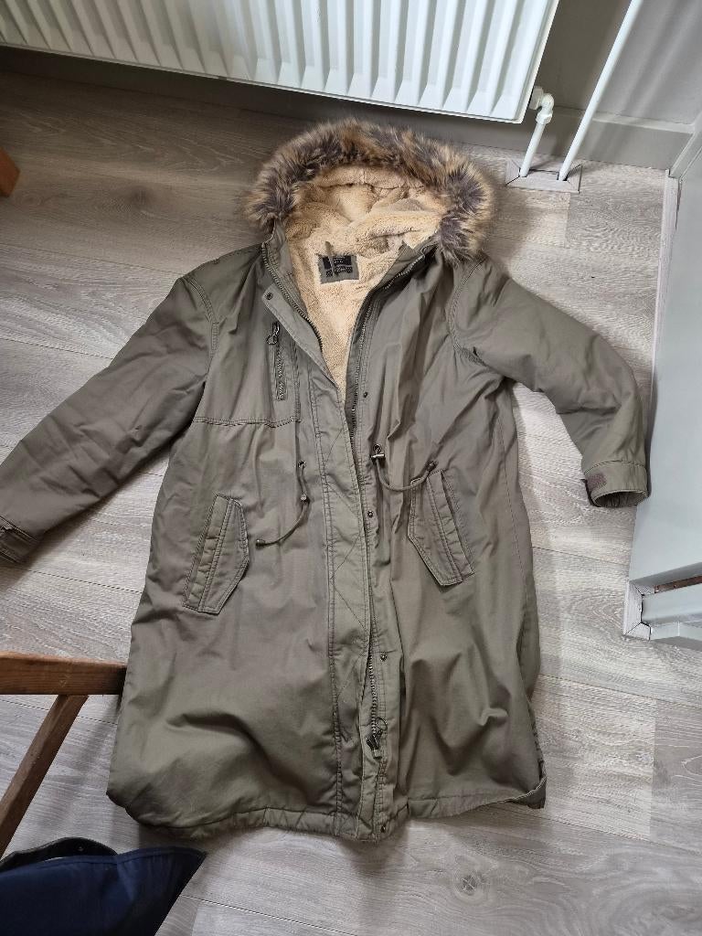 Mooie  linnen jas, Kleding | Dames, Ophalen, Maat 42/44 (L), Zo goed als nieuw, C&A