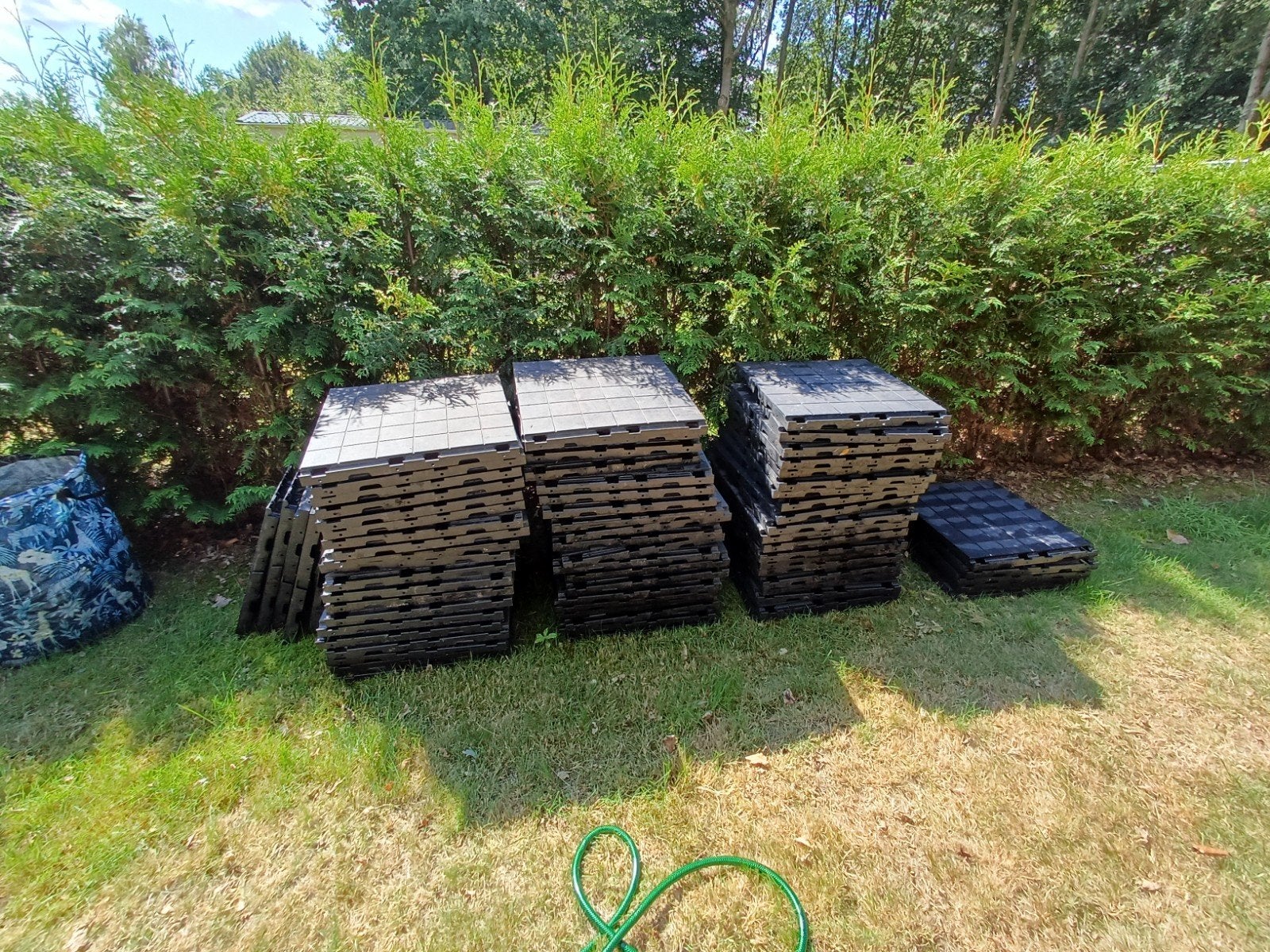 Isabella hele tegels, halve en drempels voor camping/tuin, Tuin en Terras, Ophalen, Kunststof, Gebruikt, 10 m² of meer