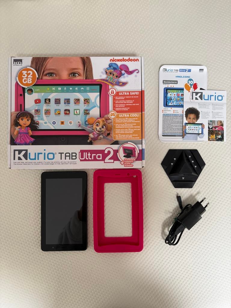 Kurio Tab Ultra 2 Roze Kindertablet 7" 32GB - Z.G.A.N., 32 GB, Ophalen of Verzenden, Zo goed als nieuw, 7 inch of minder