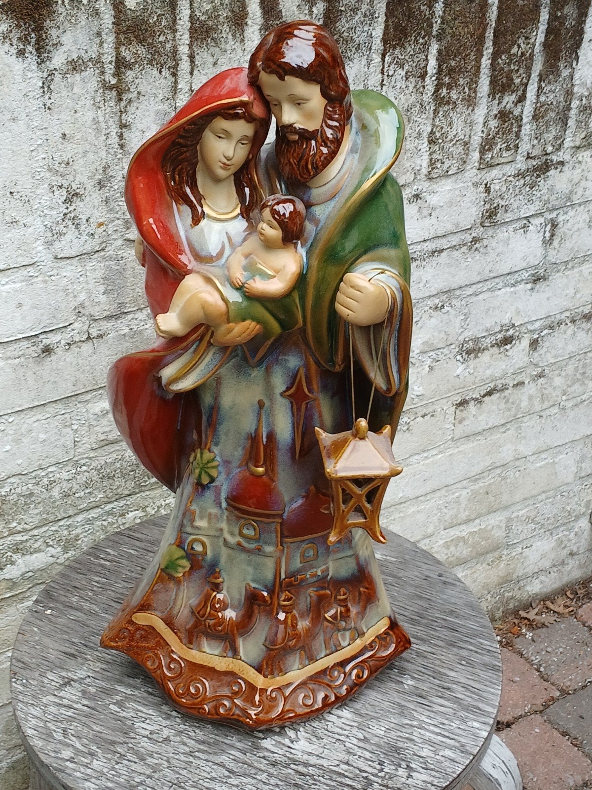 Heilige Familie Beeld - Kerststal Decoratie, Verzamelen, Beelden en Beeldjes, Ophalen of Verzenden, Zo goed als nieuw, Religie