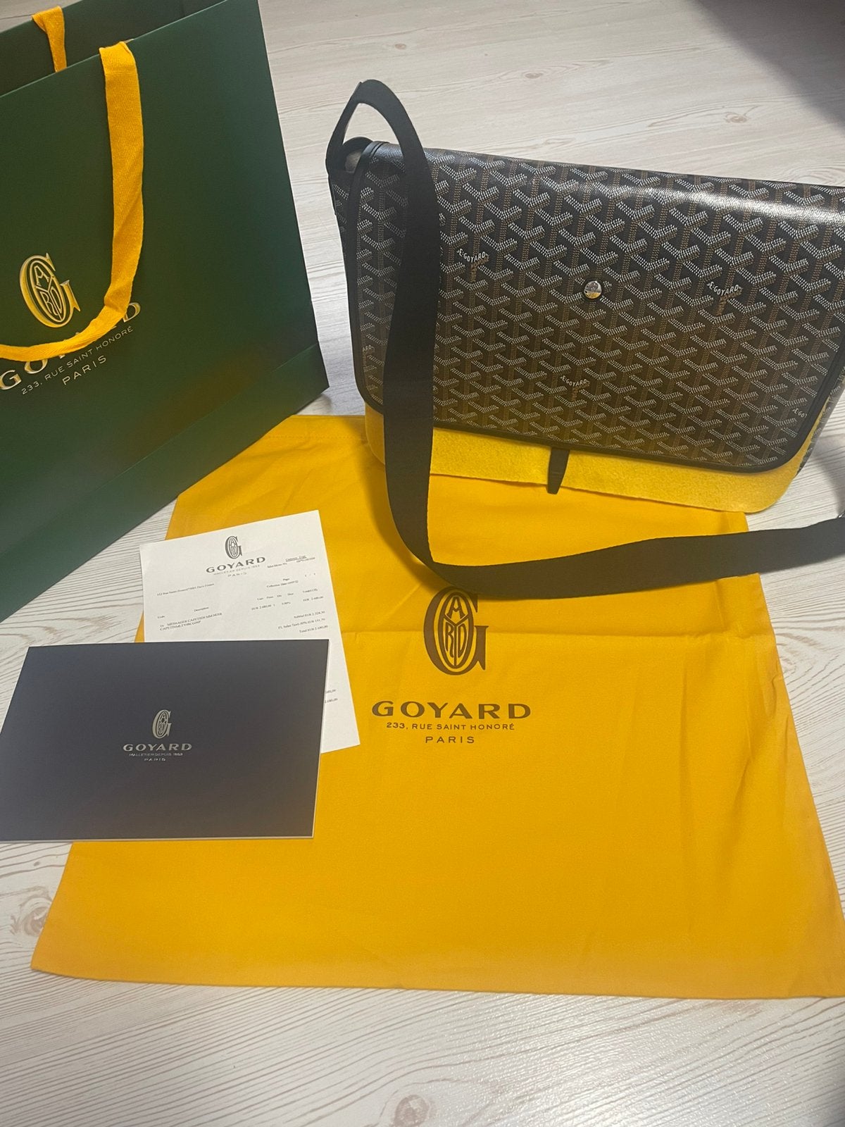 Goyard Capetien Messenger Bag PM – Zwart, Overige merken, Zwart, Ophalen of Verzenden, Zo goed als nieuw