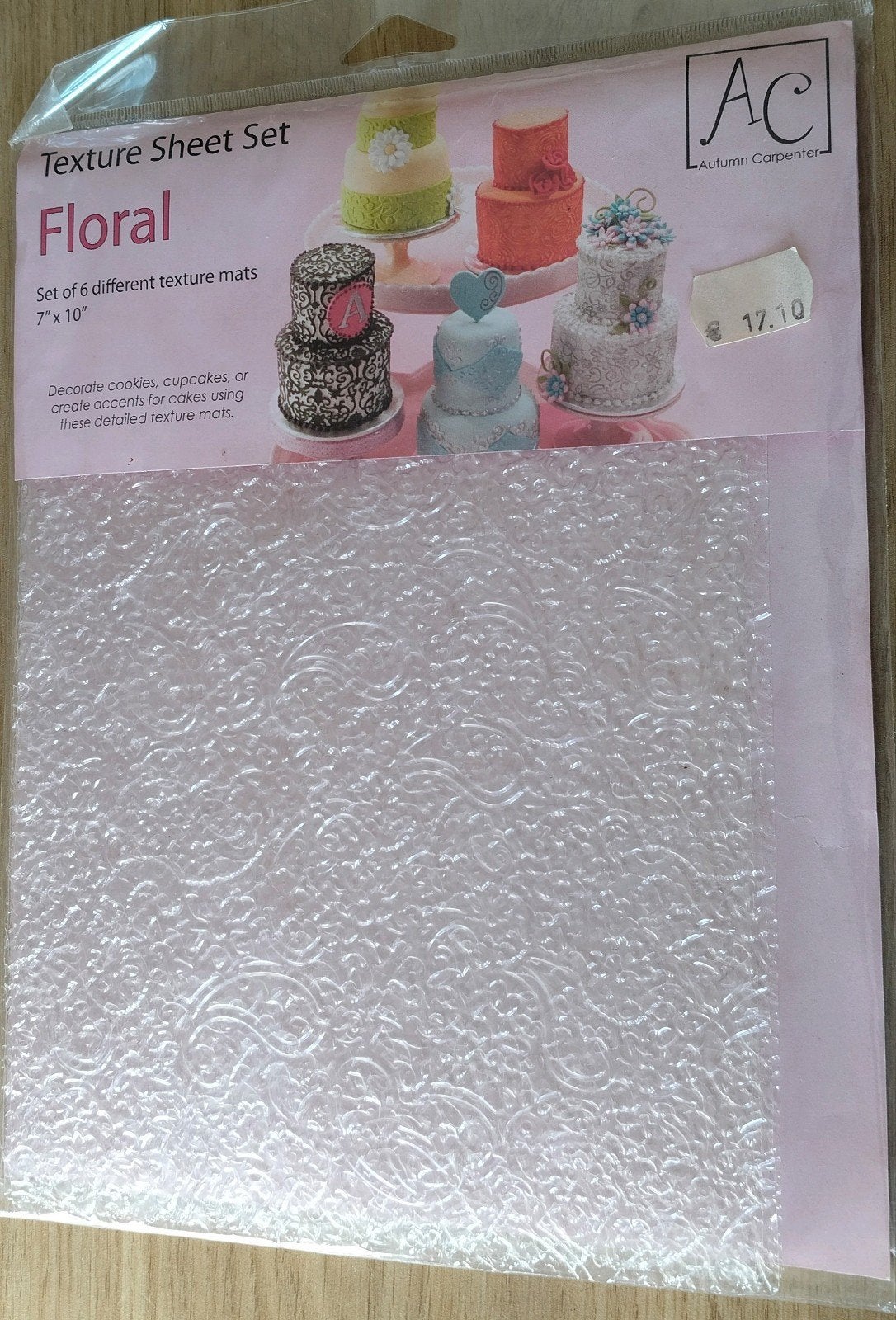 Textuurmatten set Floral voor taartdecoratie, Ophalen of Verzenden, Nieuw, Taarten of Cupcakes, Versiering