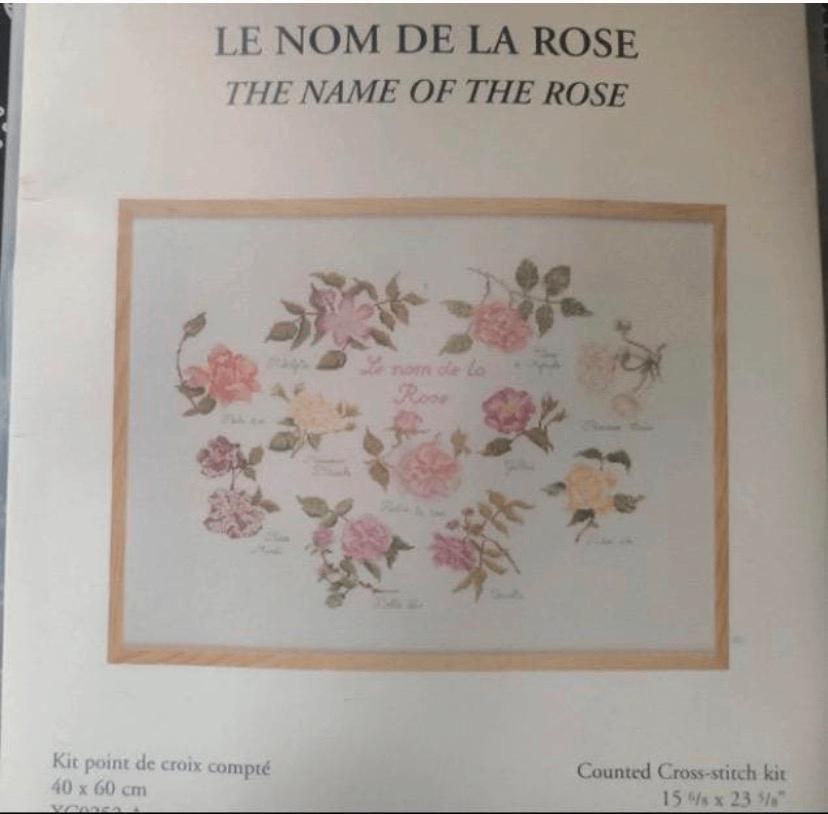 BORDUURPAKKET THE NAME OF THE ROSE VINTAGE, Verzenden, Nieuw, Handborduren, Borduurpakket