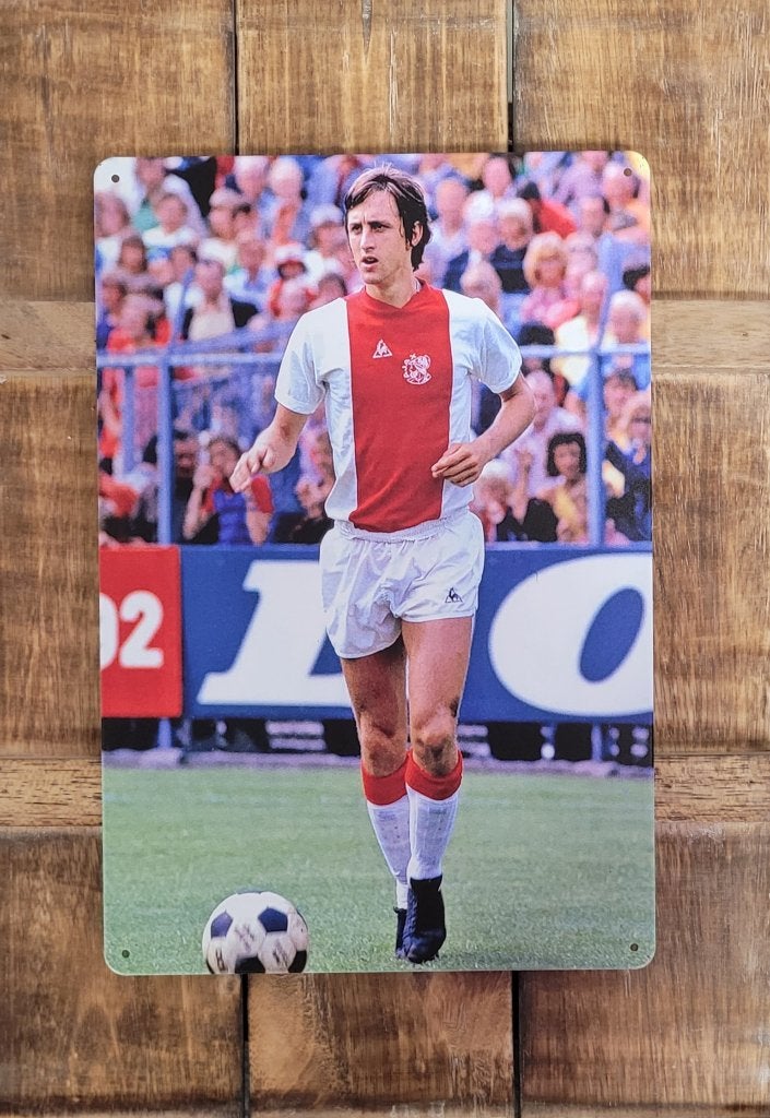Johan Cruijff Ajax reclamebord van metaal wandbord decoratie, Info@deconoord.nl, Deco Noord, Nieuw, Ophalen of Verzenden