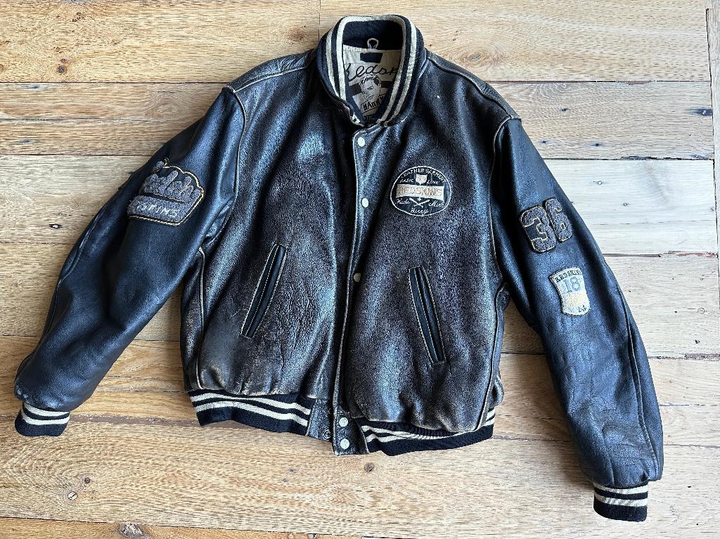 Redskins leren jas, XL, Bruin, Maat 56/58 (XL), Ophalen of Verzenden, Gedragen