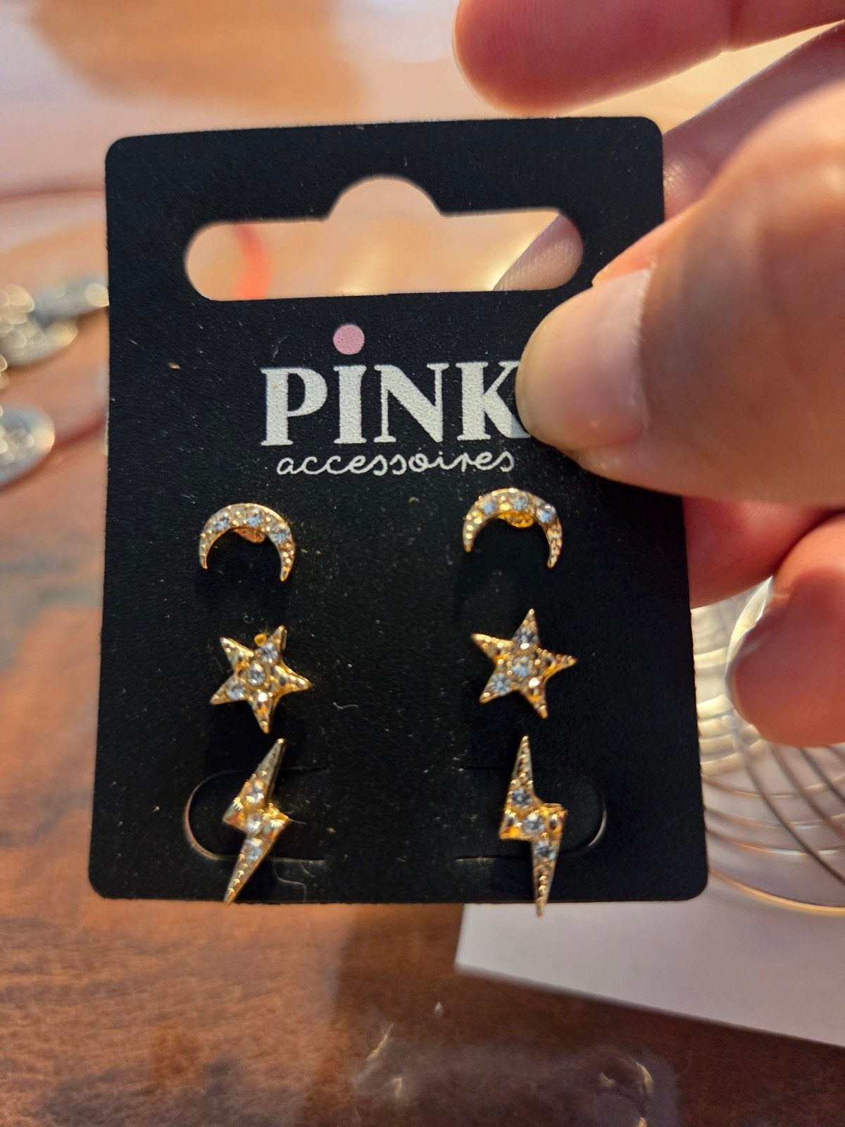 Pink accessoires oorknopjes, Ophalen of Verzenden, Nieuw, Overige materialen