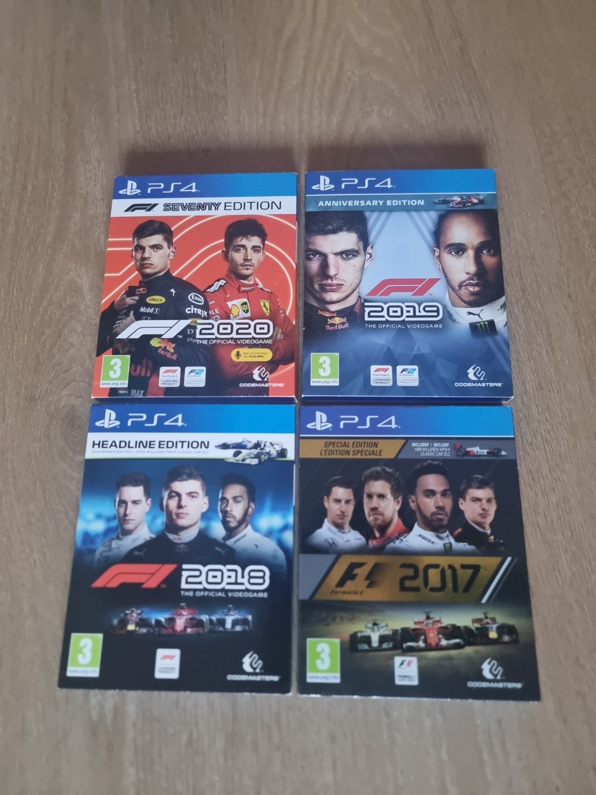 F1 spellen bundel voor de PS4 (F1 2017 t/m 2020), Spelcomputers en Games, Ophalen, Online, Racen en Vliegen, 2 spelers