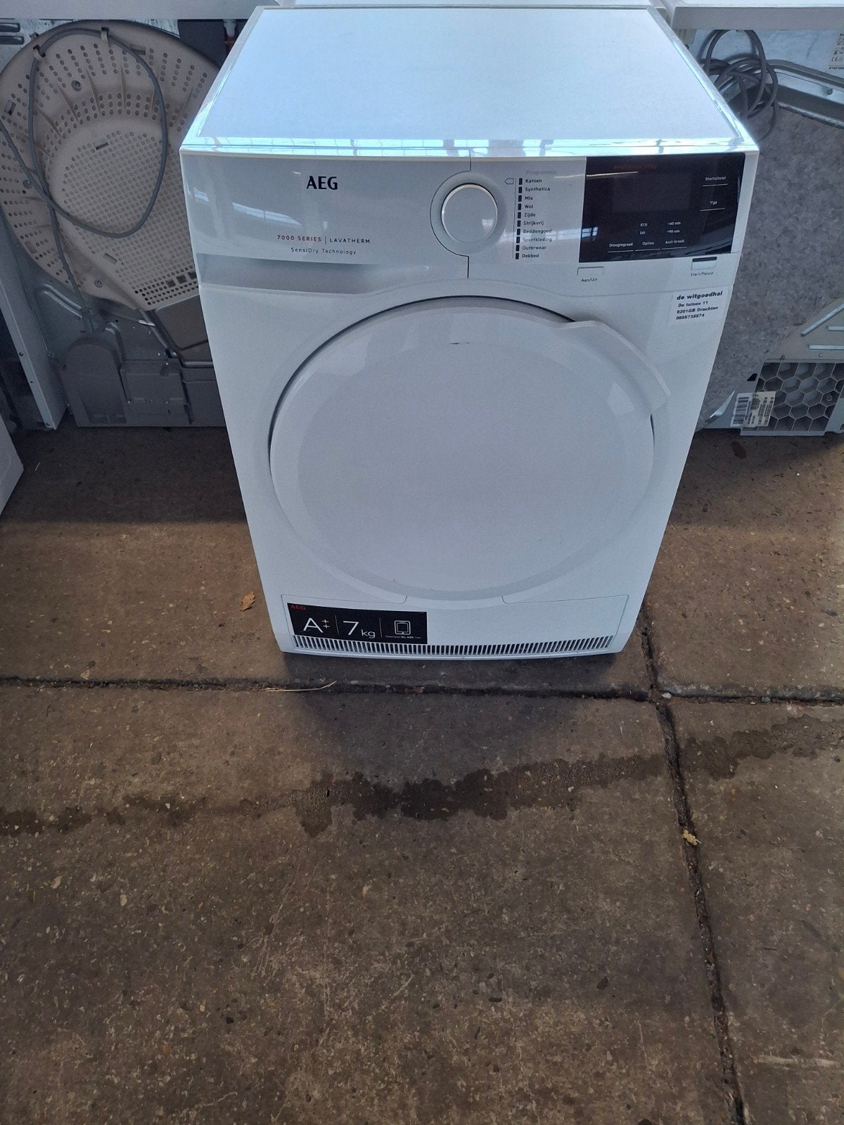 Aeg warmtepompdroger 7000-serie, Ophalen of Verzenden, Zo goed als nieuw, Voorlader, Condens