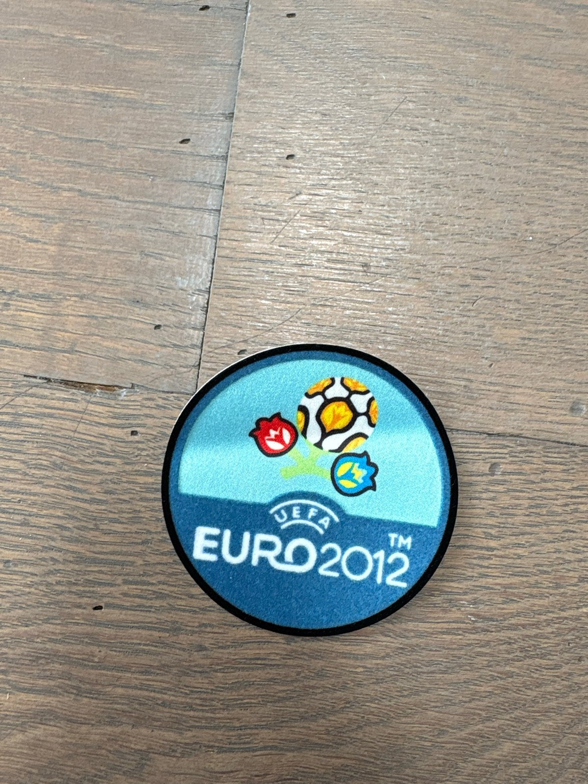 Euro 2012 Patch - Officieel UEFA Voetbal Embleem, Ophalen of Verzenden, Zo goed als nieuw, Sport