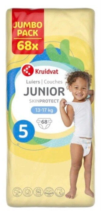 Kruidvat Luiers Junior Skinprotect Maat 5 (4 pakken), Ophalen of Verzenden