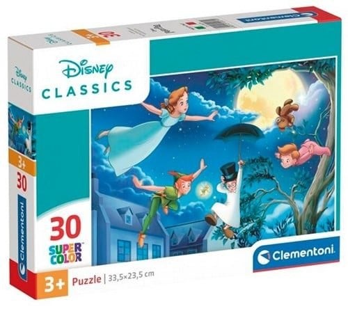 Clementoni: Peter Pan 30 stukjes, 10 tot 50 stukjes, ., Nieuw, Ophalen of Verzenden