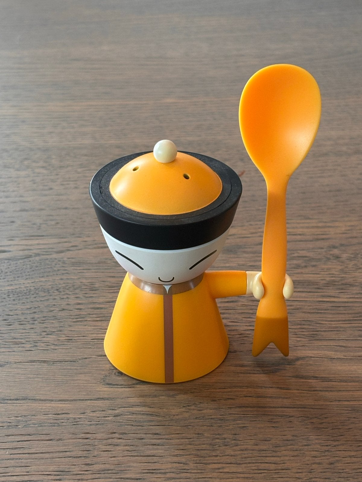 Alessi Eierdopje met lepel - Stefano Giovannoni, Ophalen, Overige typen, Kunststof, Zo goed als nieuw