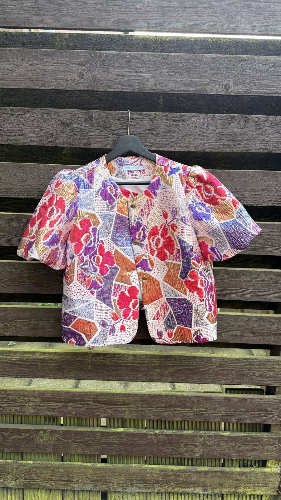 Kleurijke blazer mouw loos, Ophalen of Verzenden, Zo goed als nieuw, Korte mouw