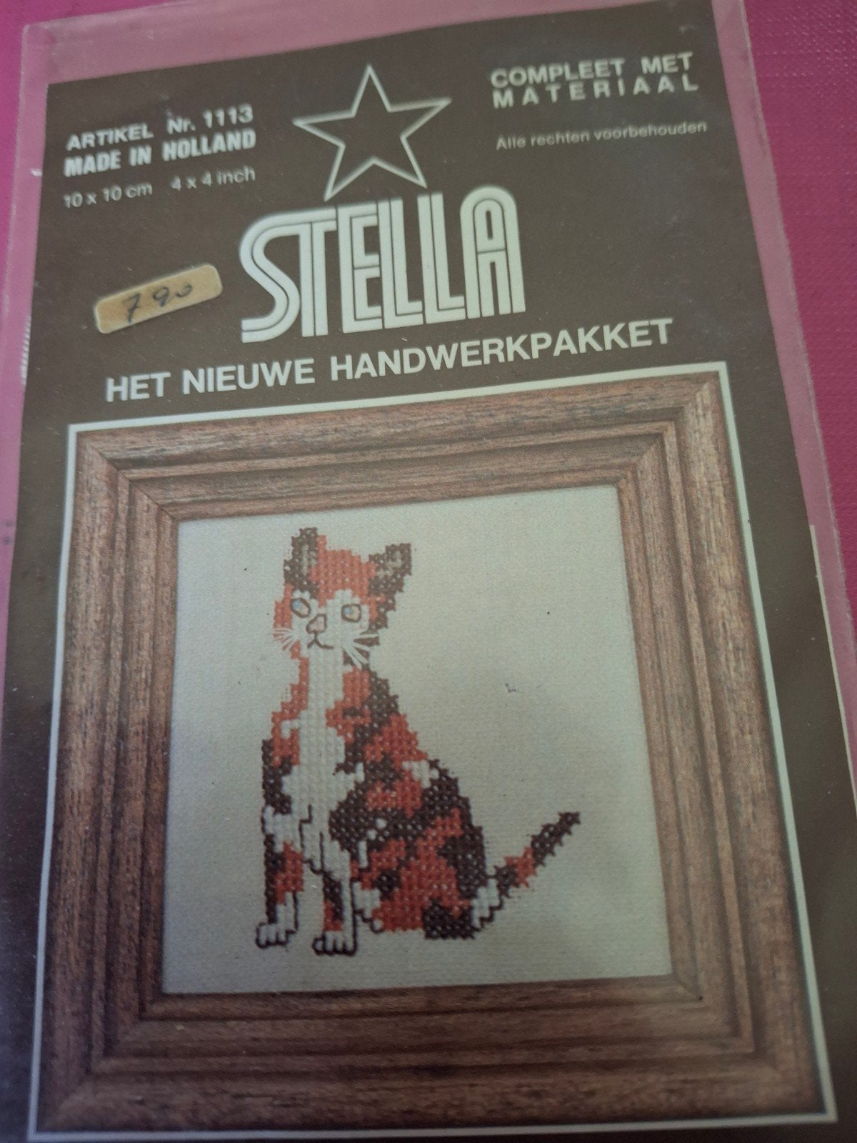 Poesje, Hobby en Vrije tijd, Ophalen of Verzenden, Nieuw, Borduurpakket