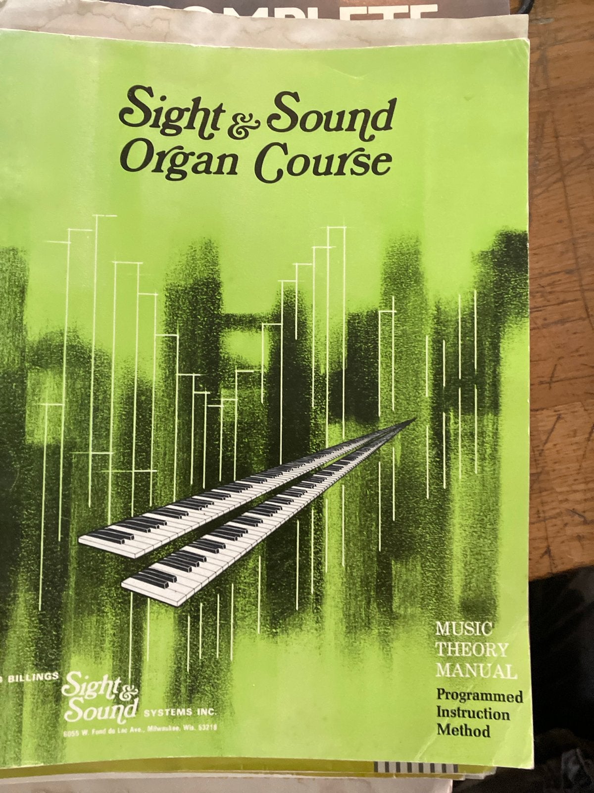 Sight & Sound Orgelcursus - Muziektheorie Handleiding, Ophalen of Verzenden, Gebruikt