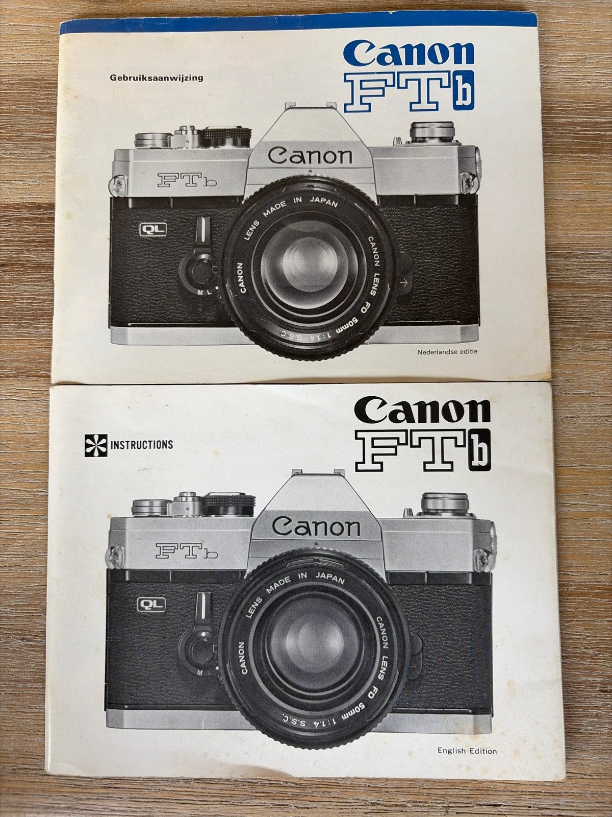 Canon FTb Gebruiksaanwijzing en Instructies (Nederlands/Enge, Ophalen of Verzenden, Gebruikt, Spiegelreflex, Canon
