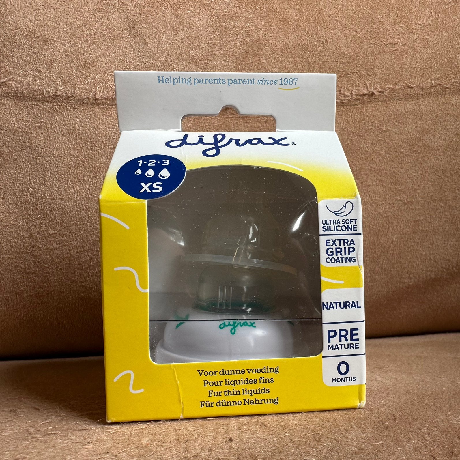 Nieuw! Difrax prematuur 123 XS spenen, Ophalen of Verzenden, Nieuw, Babyfles, Difrax