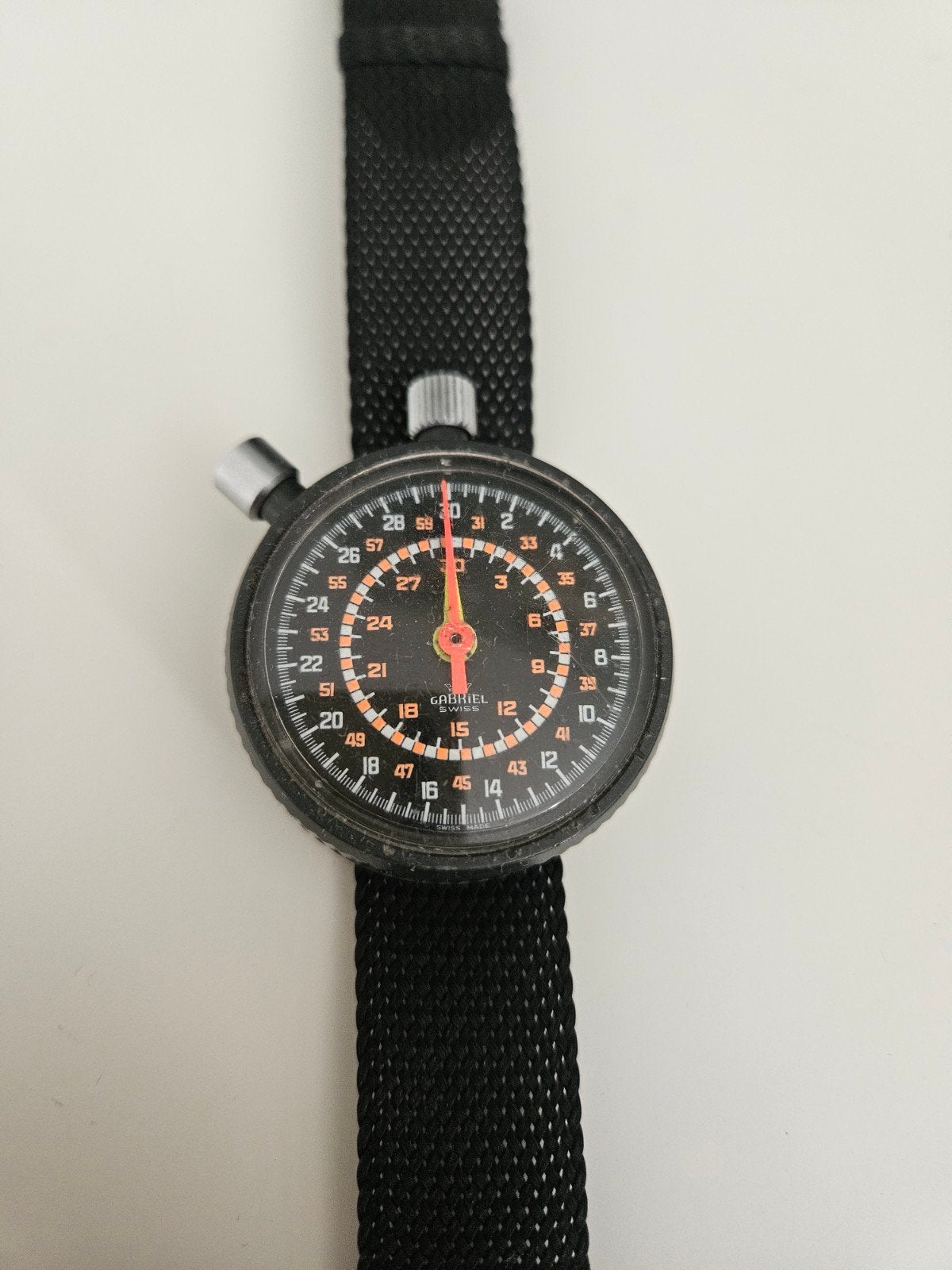 Vintage Gabriel swiss stopwatch, Antiek en Kunst, Ophalen of Verzenden