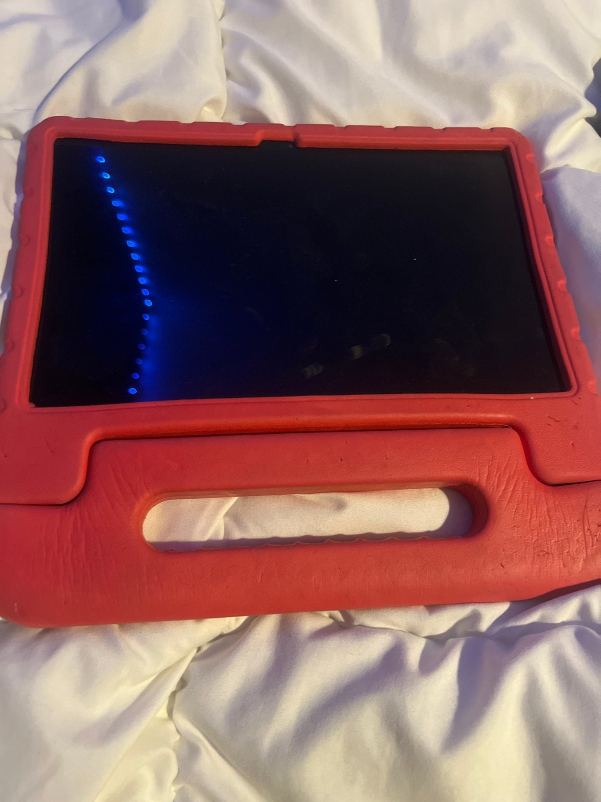Lenovo Tablet met rode beschermhoes, 10 inch, Gebruikt, 32 GB, Ophalen of Verzenden