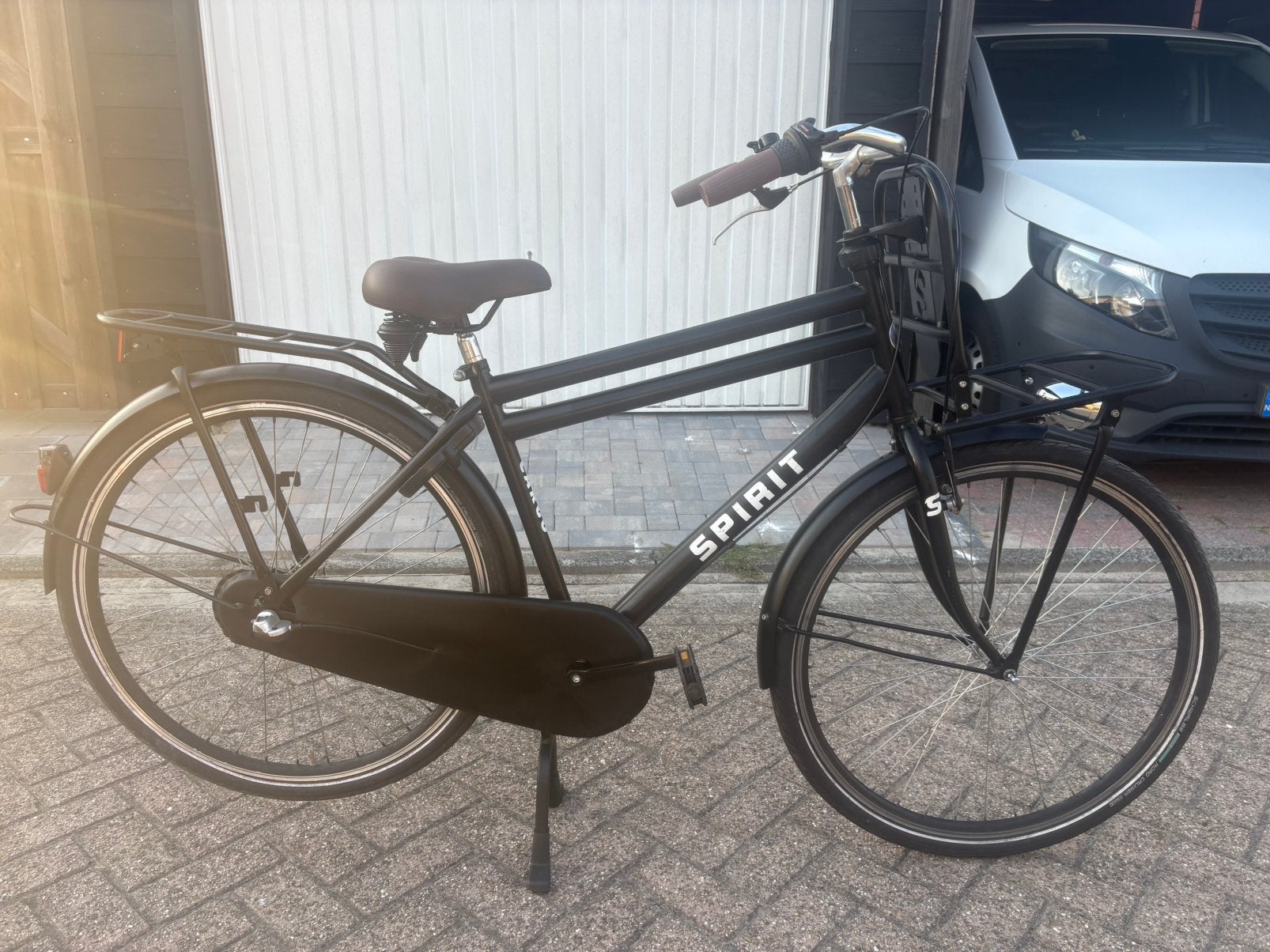 Spirit Cargo herenfiets 50cm transportfiets 28 inch(160-172), Fietsen en Brommers, Fietsen | Heren | Herenfietsen, Terugtraprem