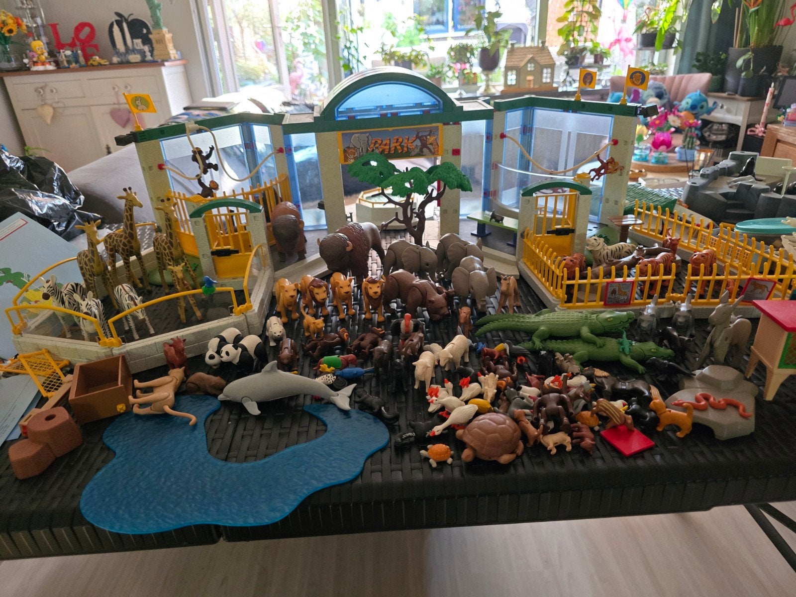 Grote Playmobil Zoo/Dierenpark met veel extra's, Ophalen