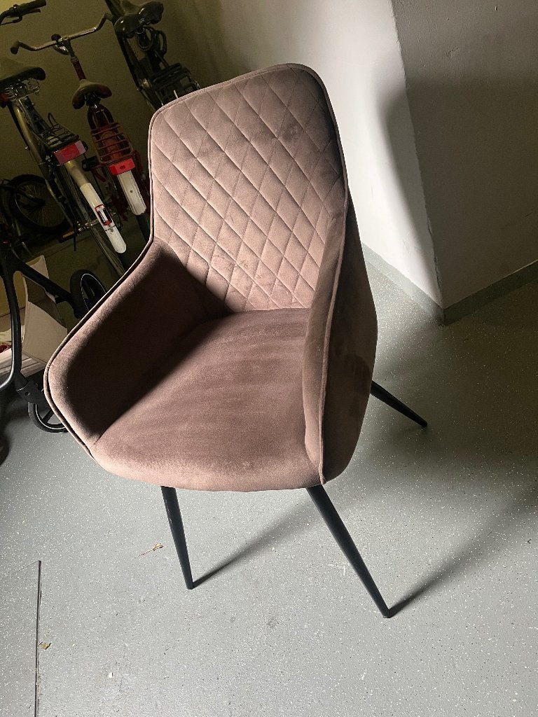 Eetkamerstoelen 4 stuks, Ophalen, Gebruikt, Bruin, Hotel chique