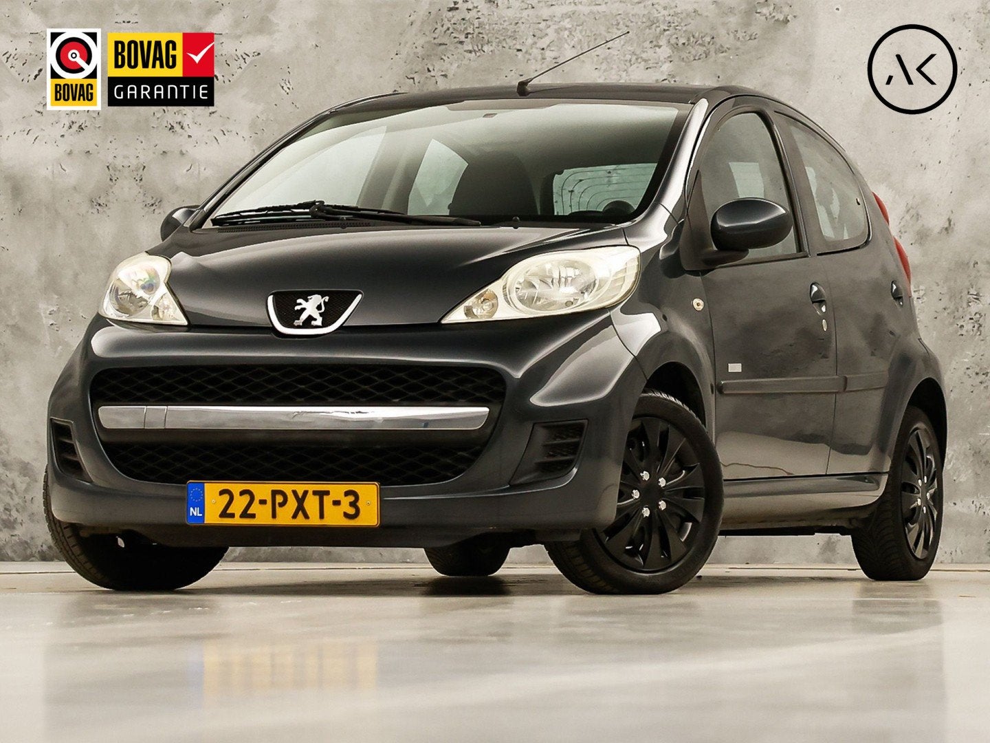 Peugeot 107 1.0-12V Sport (NAP, 5 DEURS, AIRCO, TOERENTELLER, Auto's, Voorwielaandrijving, Stof, Gebruikt, Zwart