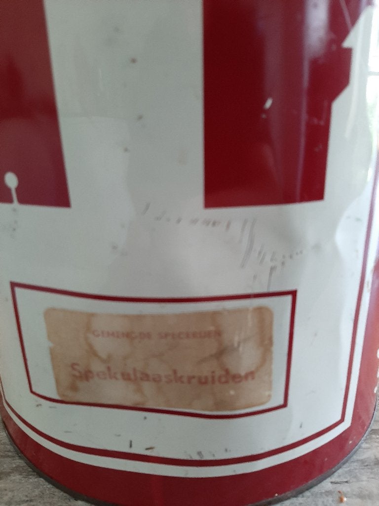 Groot blik Vintage, Verzamelen, Ophalen of Verzenden, Gebruikt, Overige, Overige merken