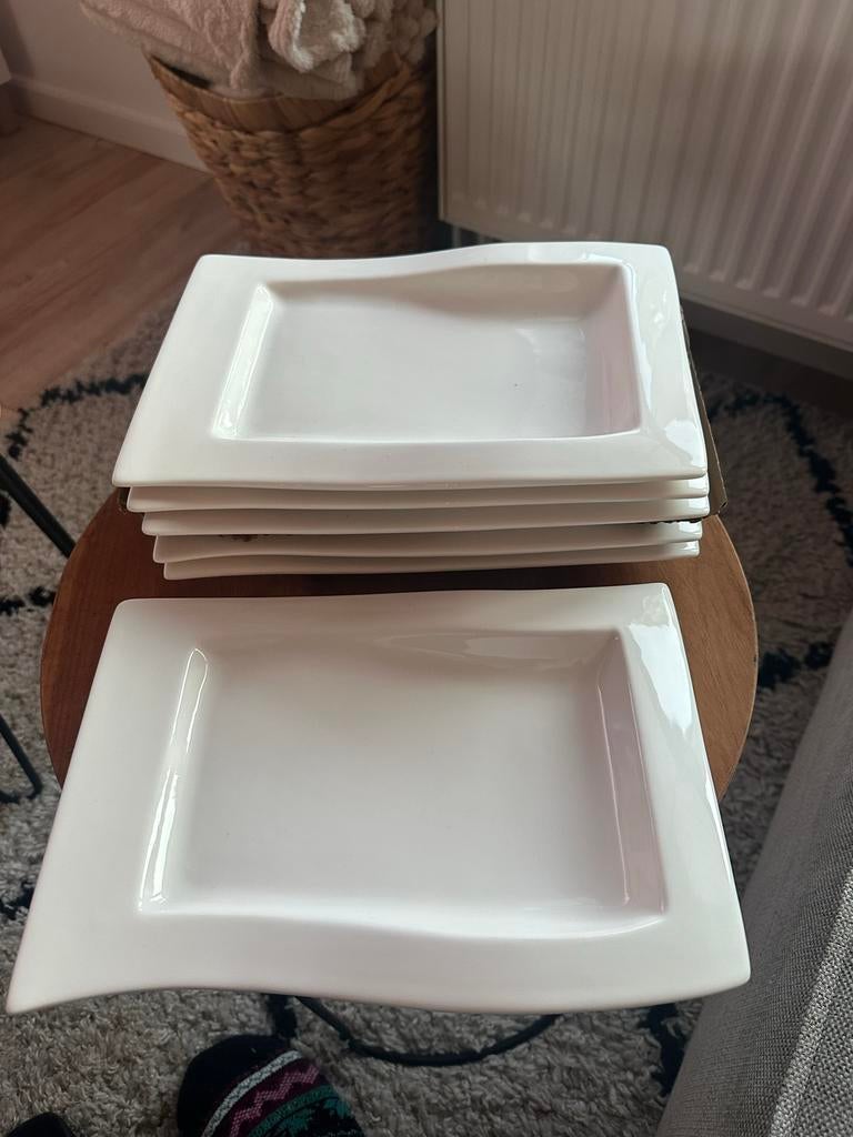 Palmer Imperial Quality borden - 6 groot 6 klein, Huis en Inrichting, Keuken | Servies, Ophalen, Zo goed als nieuw, Bord(en), Effen