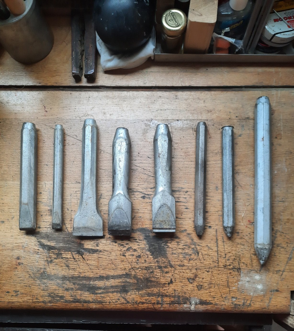 Beeldhouwgereedschap, Ophalen, Gebruikt