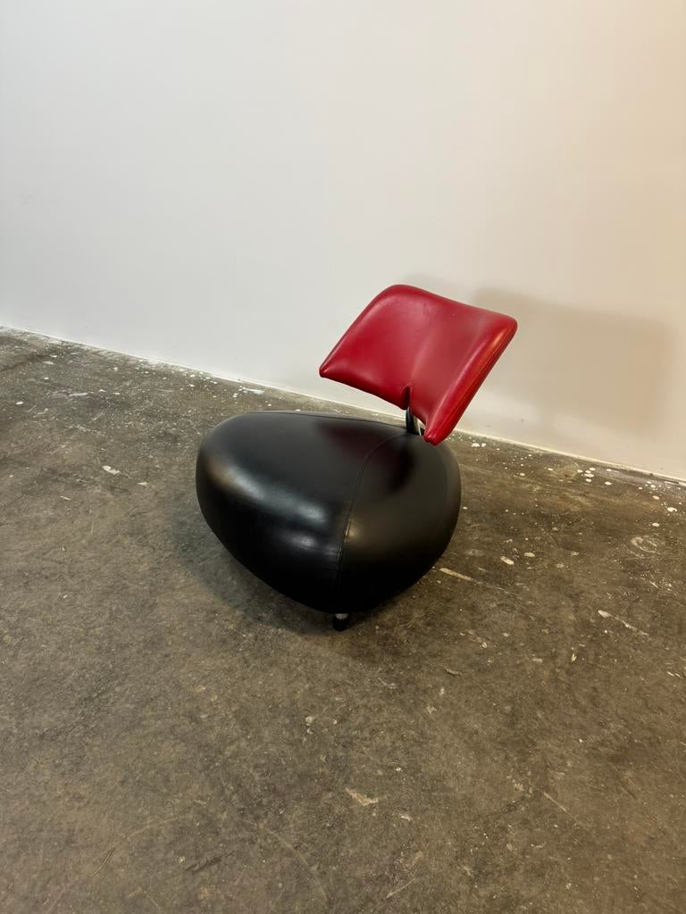 Leolux Pallone Pa rood/zwart, Ophalen, Zo goed als nieuw