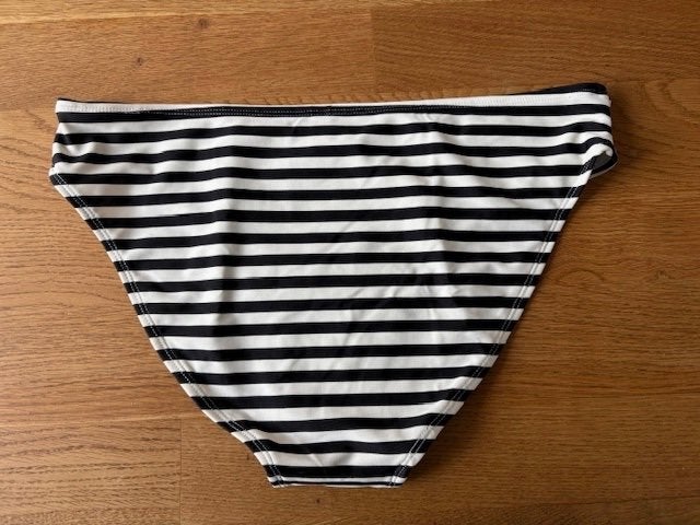 Zwart/Off White gestreepte dames bikini broek, nieuw, Overige typen, Meerkleurig, Nieuw, Ophalen of Verzenden
