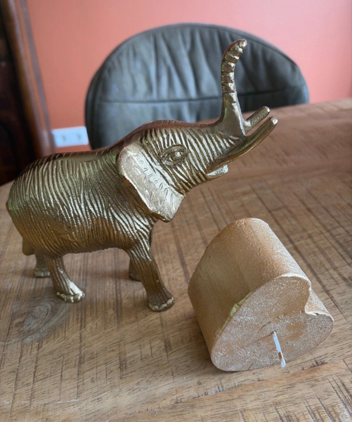 Gouden decoratie, Ophalen of Verzenden, Zo goed als nieuw, Wild dier, Beeldje of Figuurtje