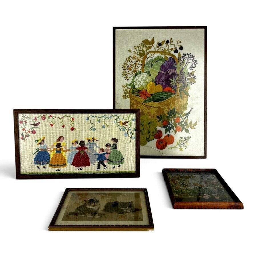 decoratie voor aan de muur, o.a. lijstje Louis Bogtman-stijl, Ophalen of Verzenden