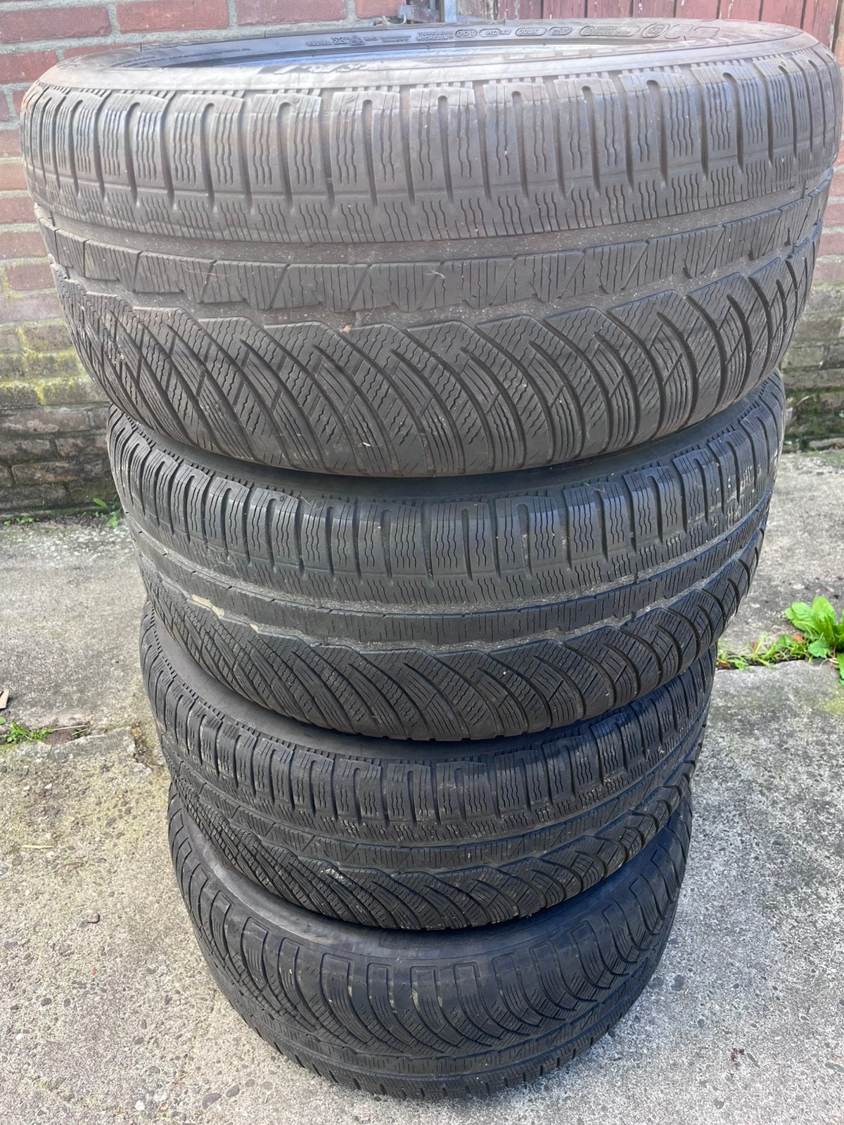 245/50/R18 100V M+S 4x Michelin Alpin winter 5mm, Ophalen, Gebruikt, BMW