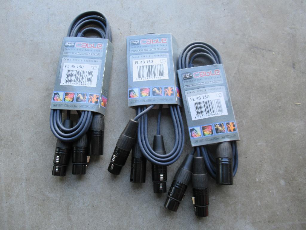 3136 ; koppelkabel ; dap 2x xlr fem naar xlr male,, Nieuw, Ophalen of Verzenden, Apparatuur, DAP