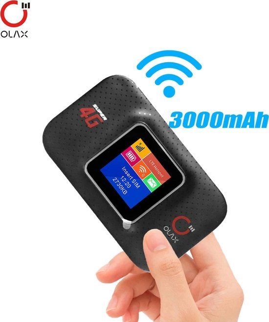 Olax MF982 4G MiFi - WiFi hotspot - LCD scherm - 150Mbps, Router, Verzenden, Olax mifi, Nieuw