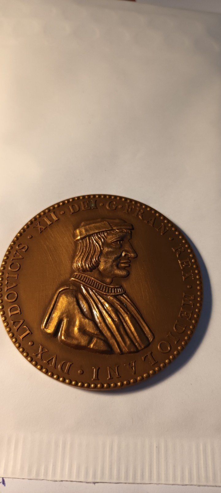 Historische Medaille: Lodewijk XII van Frankrijk, Verzenden, Brons