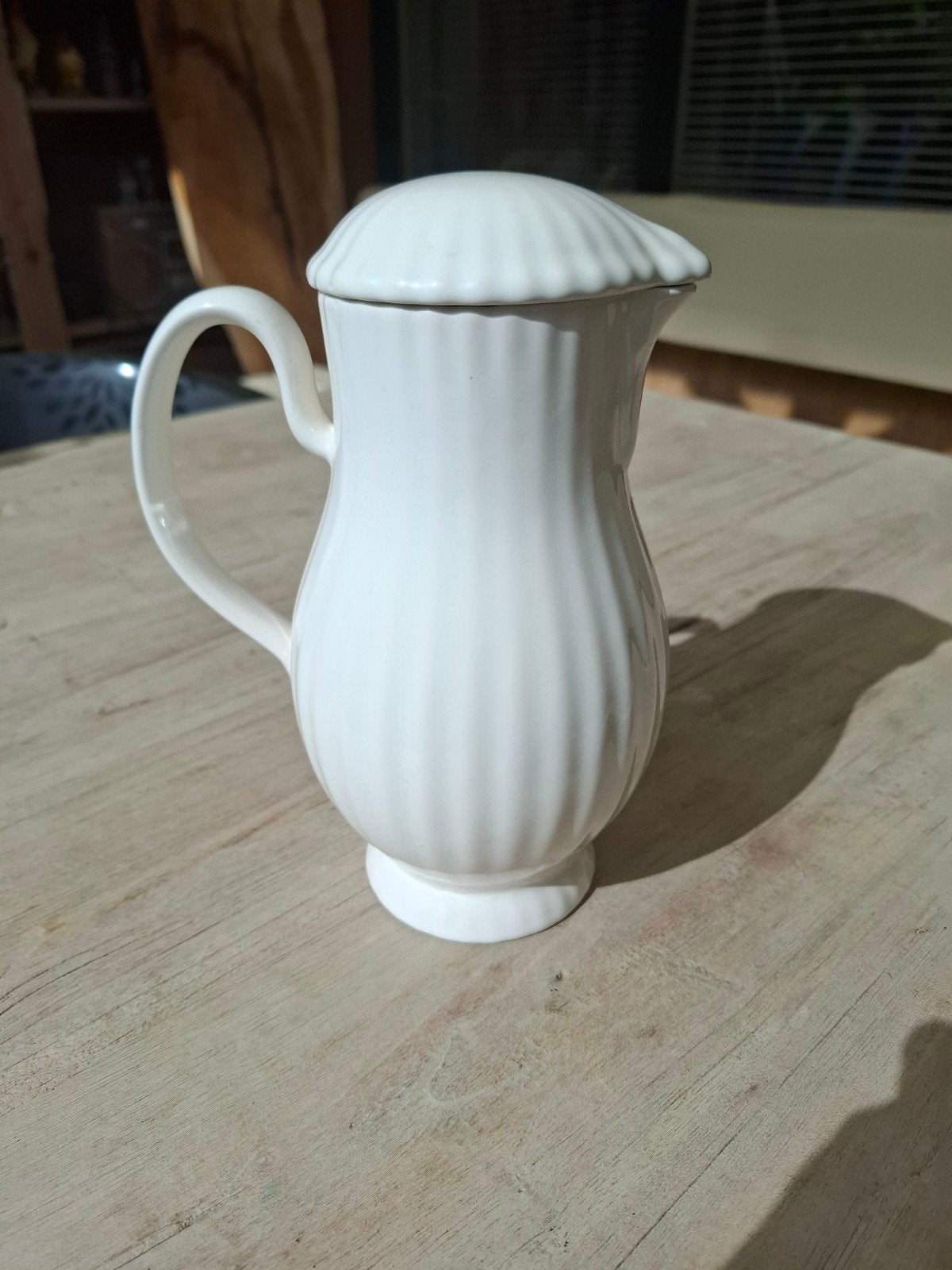 vintage "Delfts Wit" keramische schenkkan, Ophalen of Verzenden