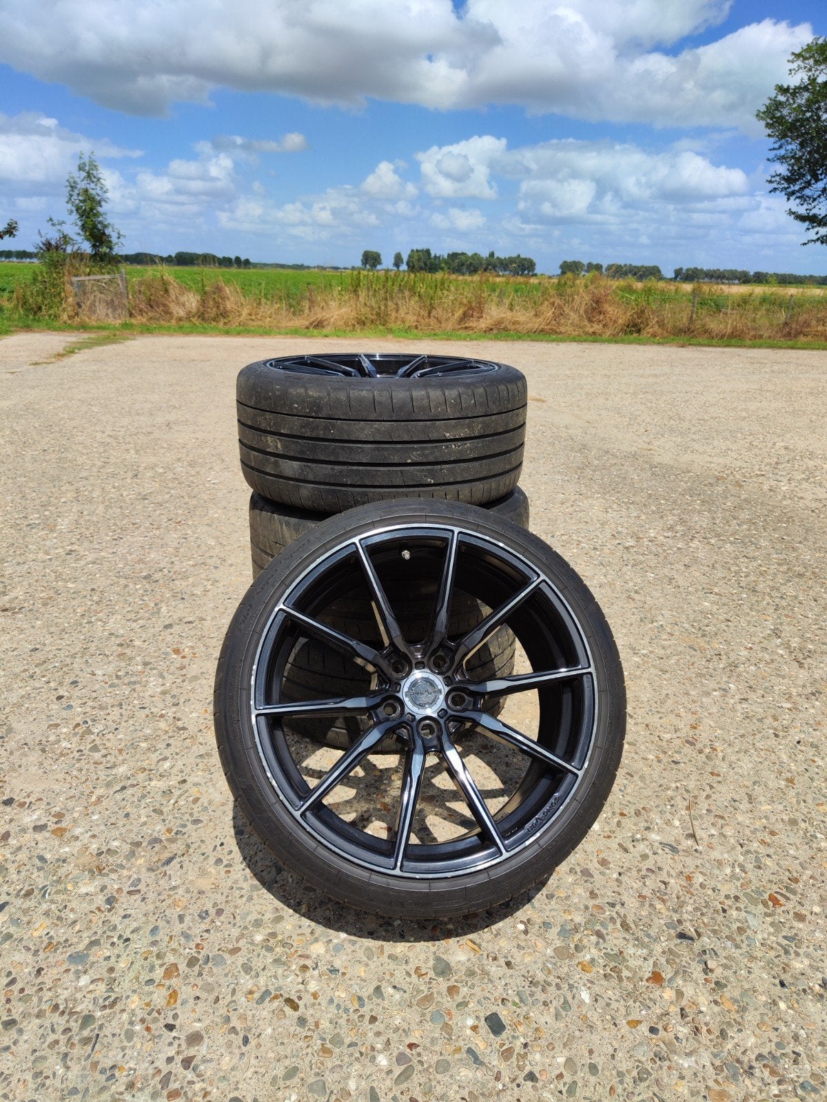Concaver CVR4 19/20 inch breedset BMW – Michelin Pilot Super, Ophalen, Gebruikt, 285 mm, Banden en Velgen