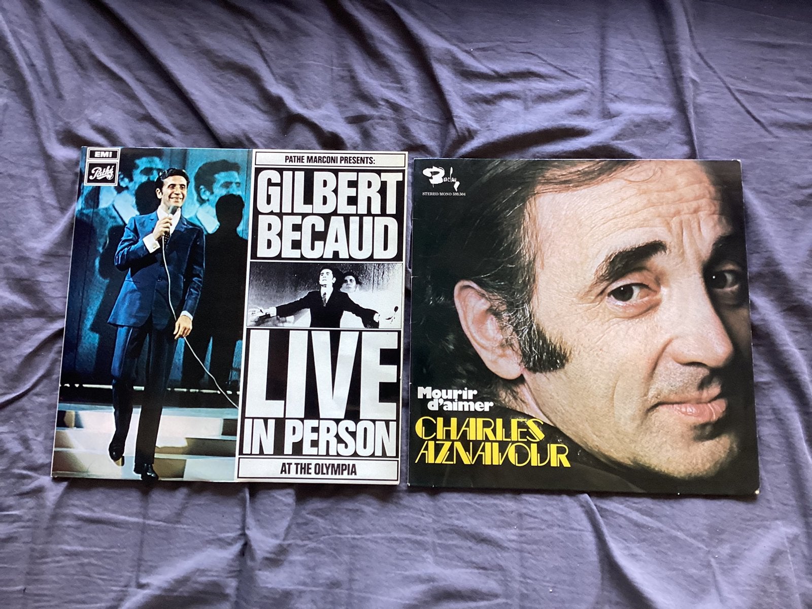 Lp van Charles Aznavour en Cilbert Becaud, Ophalen, LP