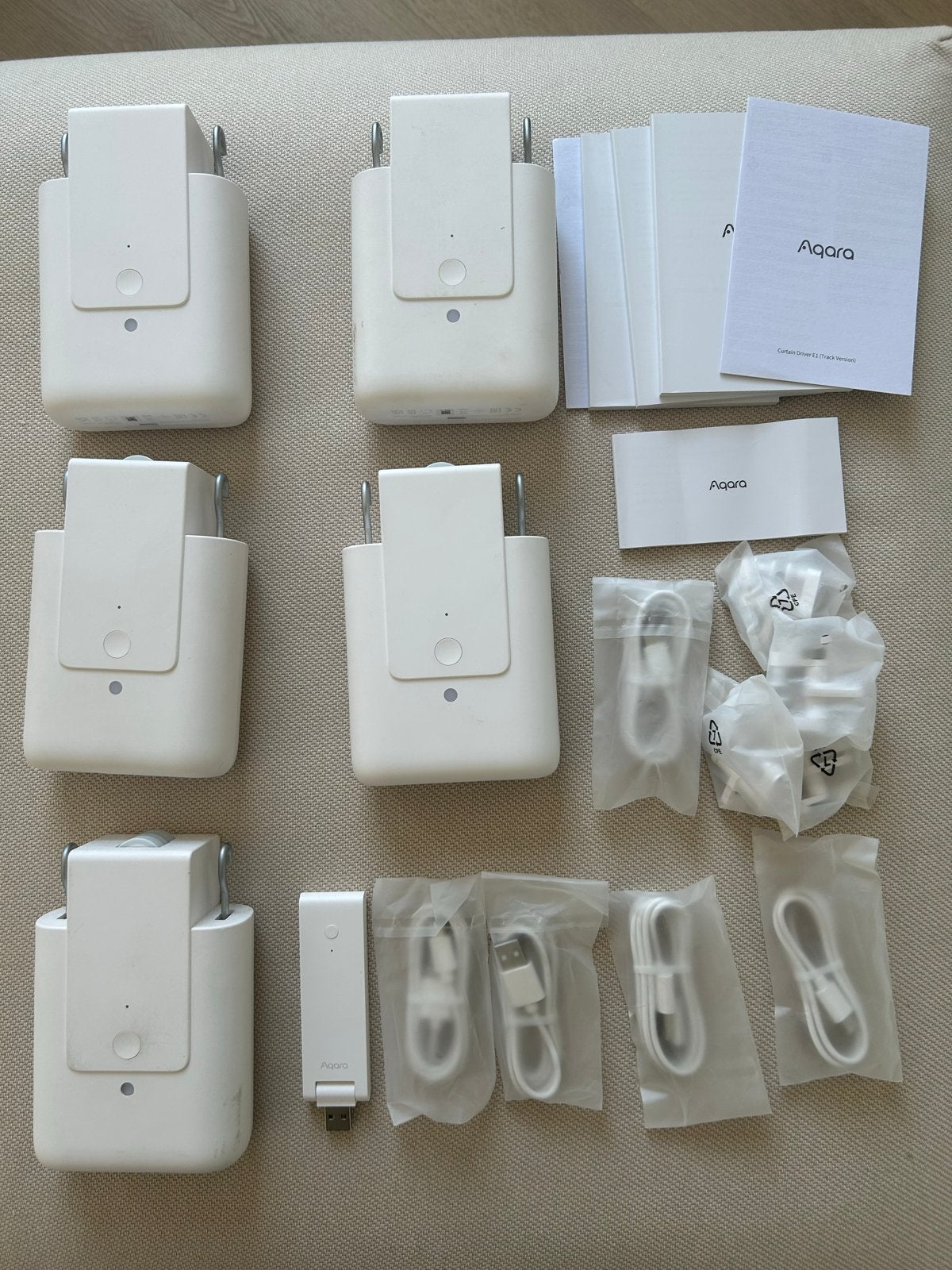Aqara Curtain Driver E1 (5 stuks) inclusief Hub, Ophalen of Verzenden, Zo goed als nieuw, Overige merken, Overige typen