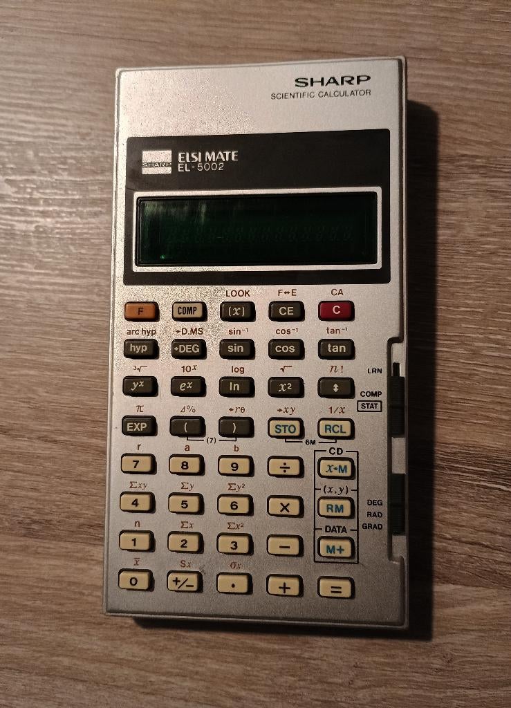 Sharp Elsi mate el-5002 scientific calculator rekenmachine, Diversen, Rekenmachines, Gebruikt, Ophalen of Verzenden