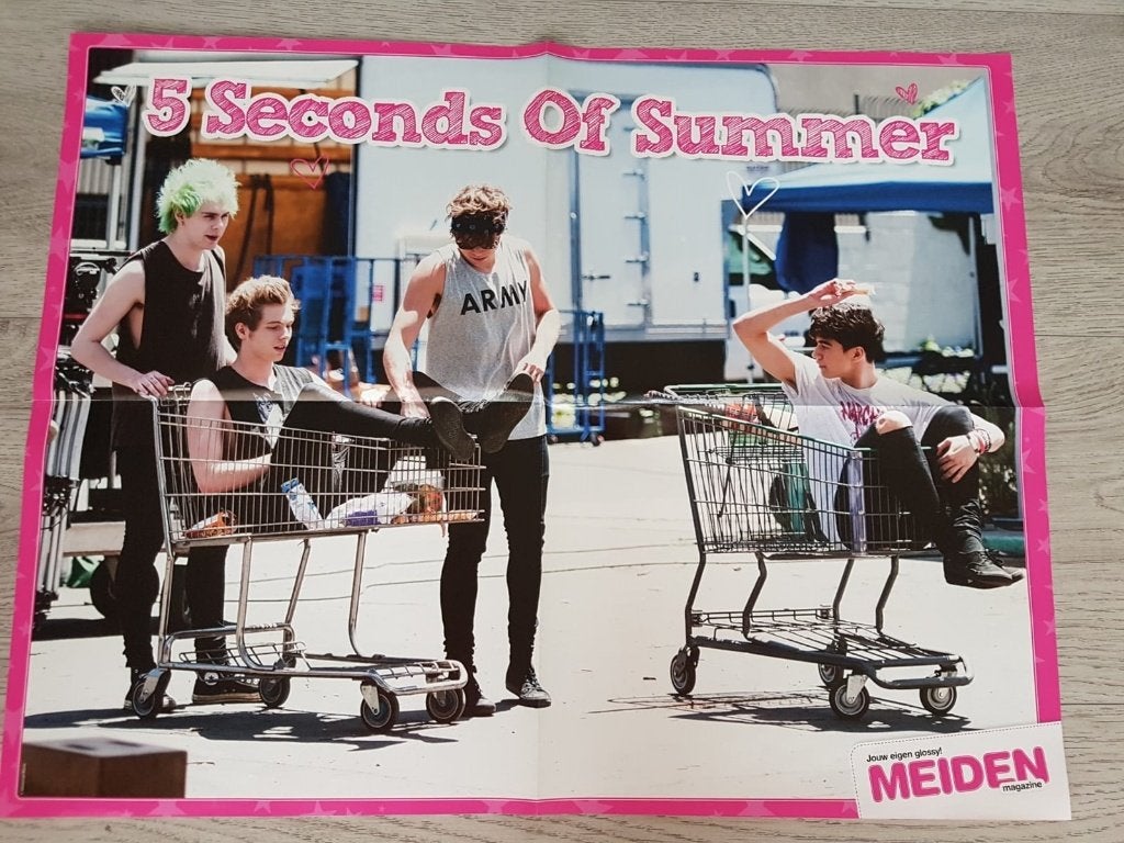Megaposter 5 Seconds Of Summer, Verzenden, Zo goed als nieuw, Poster, Artwork of Schilderij